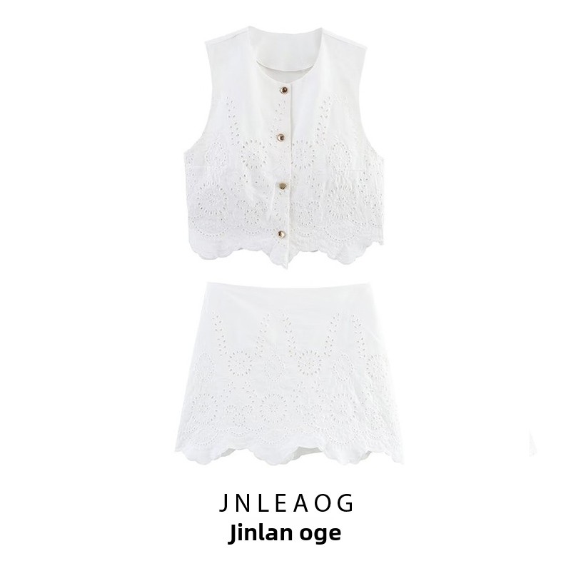 Sewing Vest - JNLEAOG Women's Embroidered Hollow out Vest