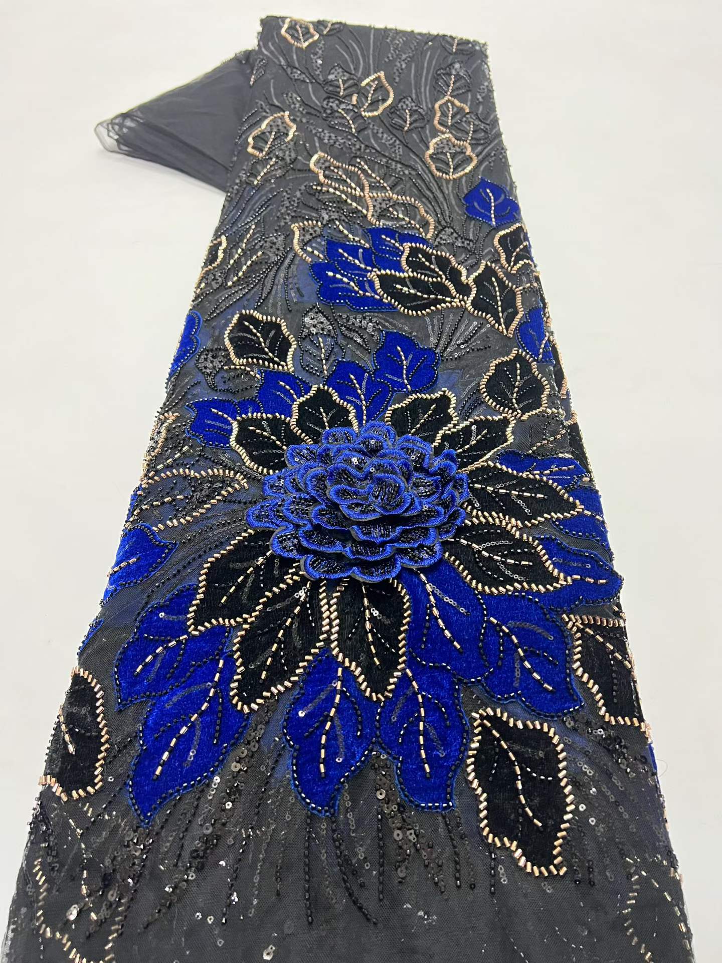 Sewing Velvet Fabric - Luxury African Velvet Beaded Sequin Lace