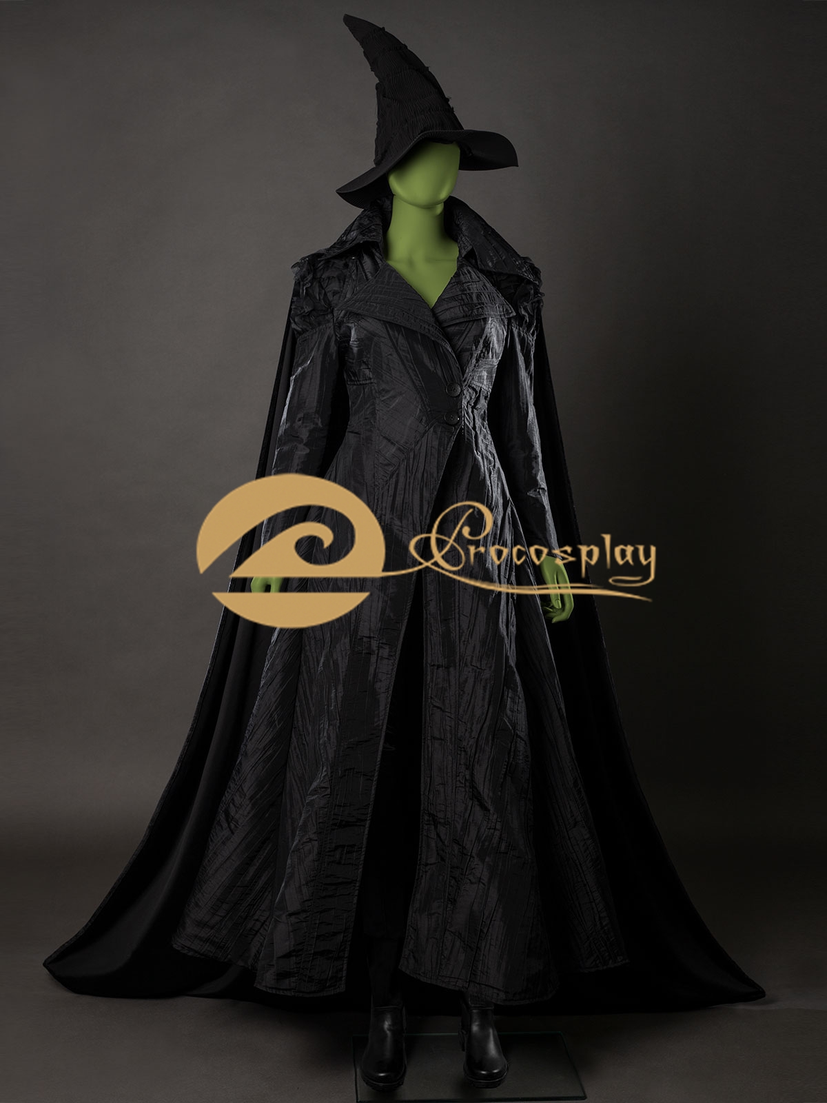 Sewing Velvet Fabric - Elphaba Black Outfit Cosplay Costume Women