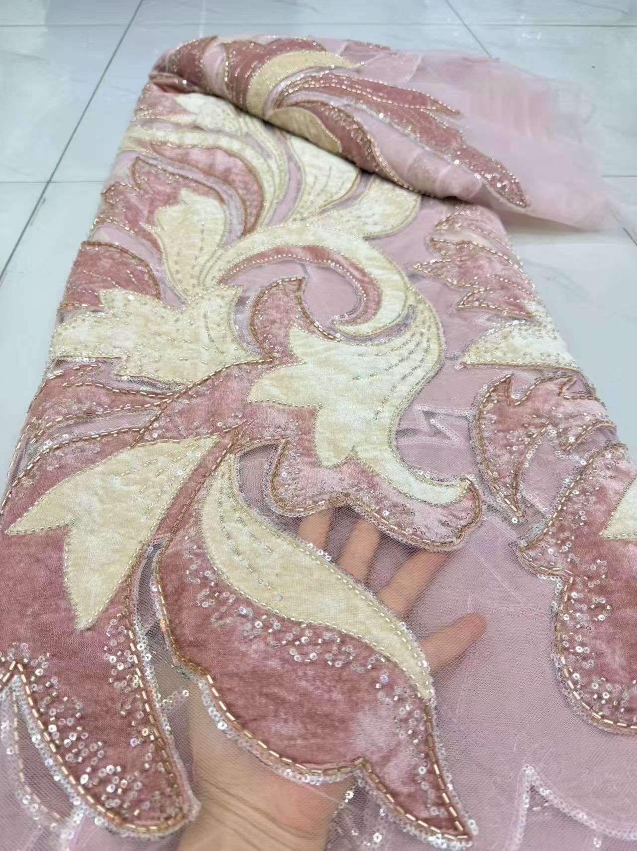 Sewing Velvet Fabric - Top Grade High-Quality African Nigerian velvet