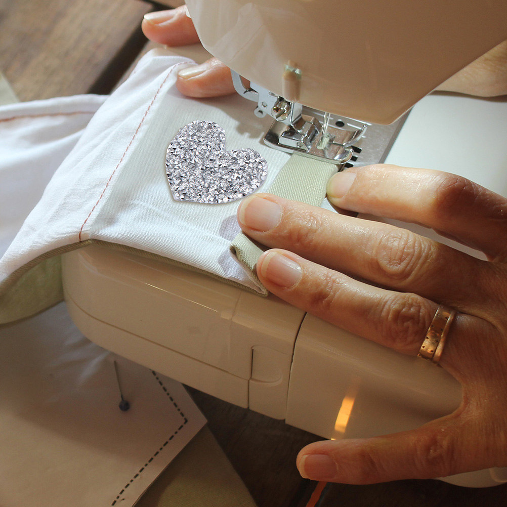 10Pcs Heart Shaped Embroidery  - огляд і ціна Sewing Recycling