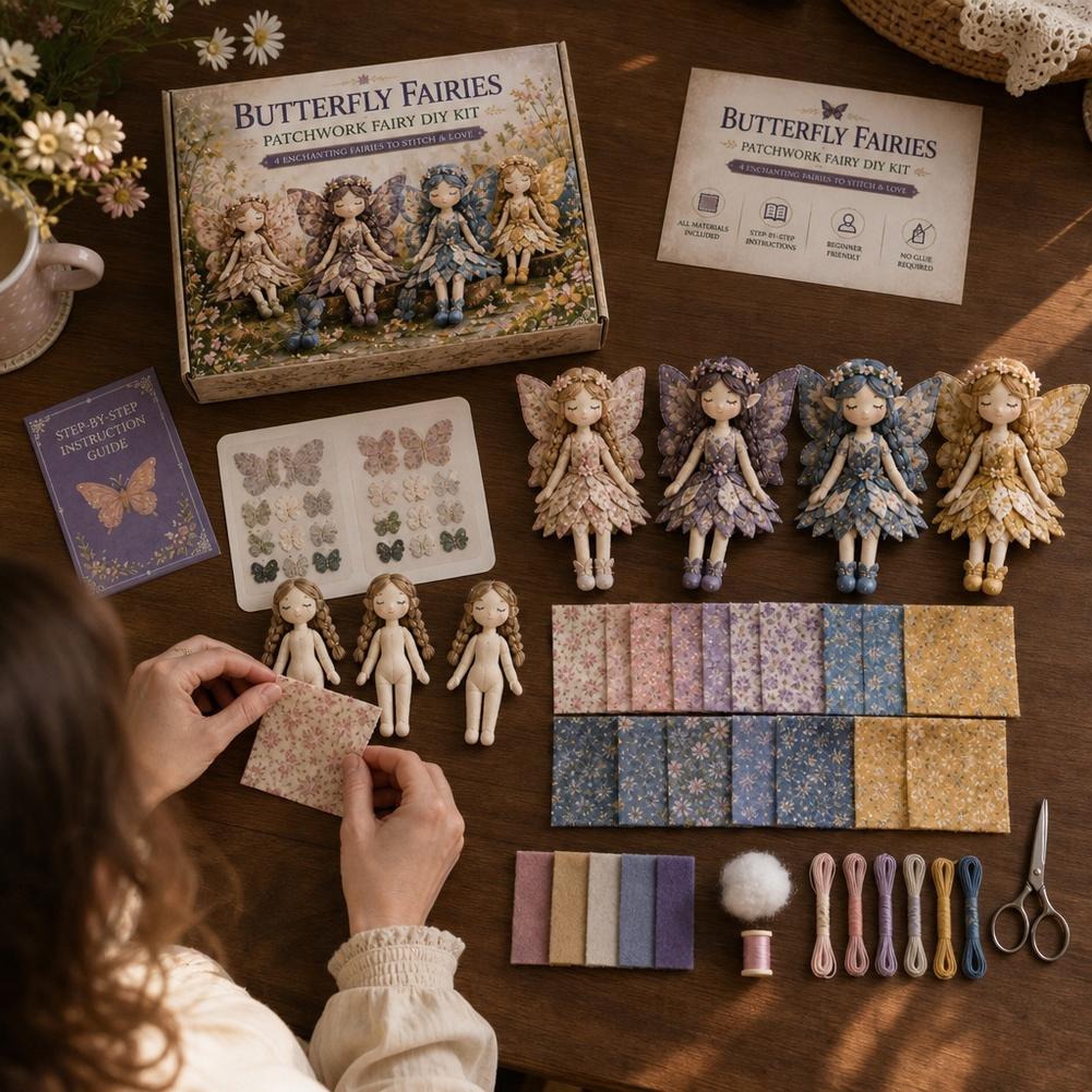 DIY Fairy Patchwork Sewing Kit - огляд і ціна Textile Sewing Kit