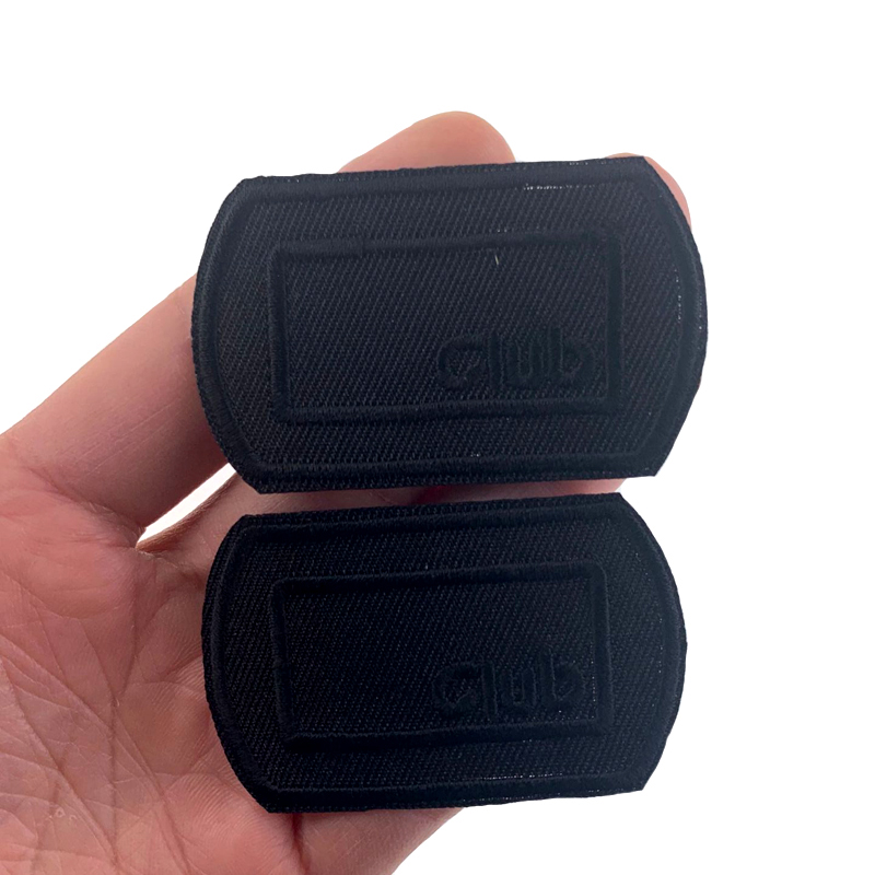 5Pcs Black Patches for Clothes - огляд і ціна Velcro Sew On