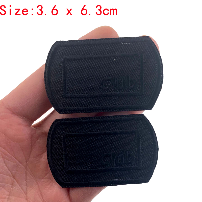 5Pcs Black Patches for Clothes - огляд і ціна Velcro Sew On