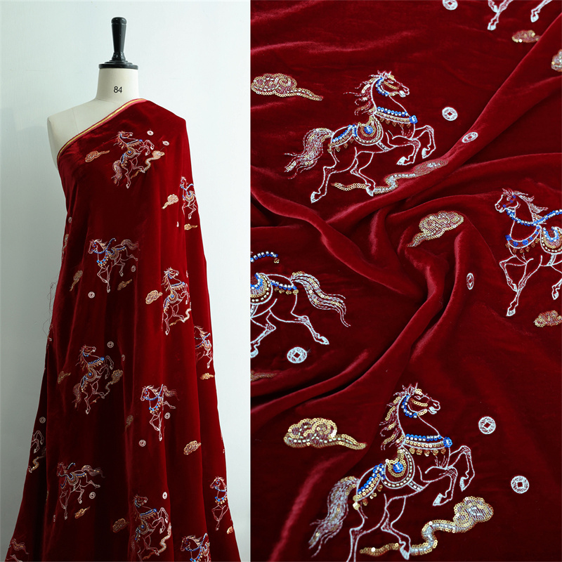 Autumn/Winter Thick Silk Velve - огляд і ціна Sewing Velvet Fabric