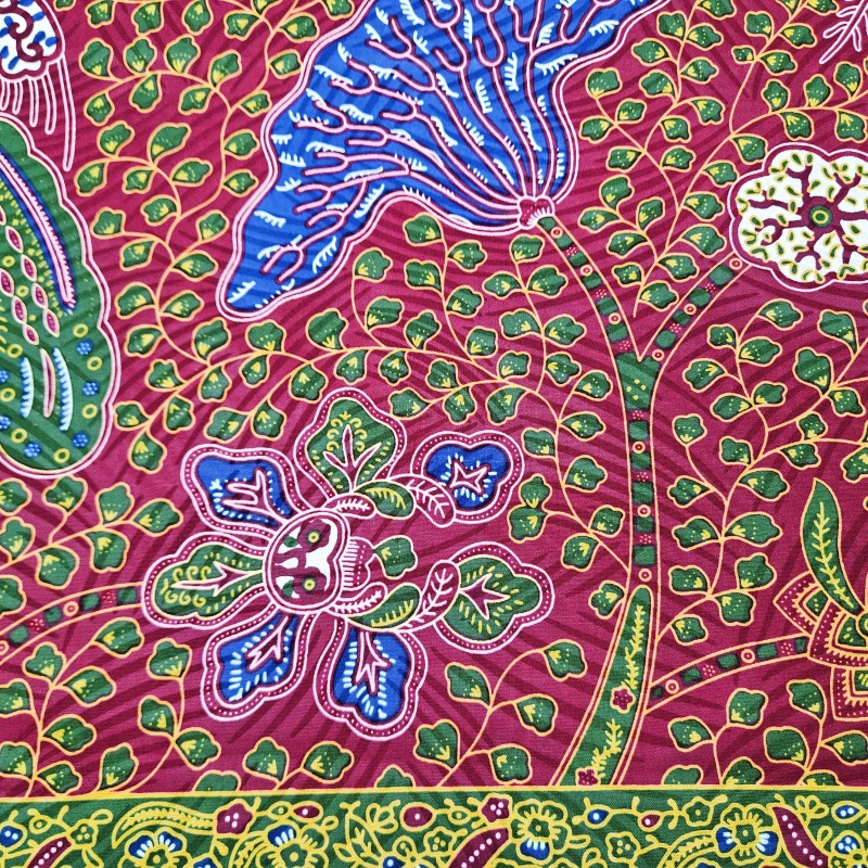 46Inch * 6Yards Green Leaves P - огляд і ціна Sewing Batik