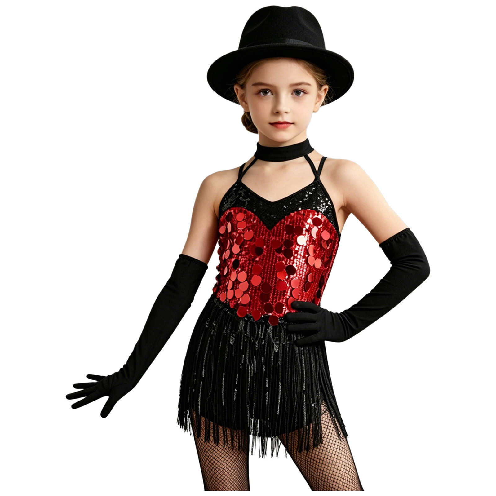 Kids Girls Tassels Latin Dance - огляд і ціна Sewing Vest