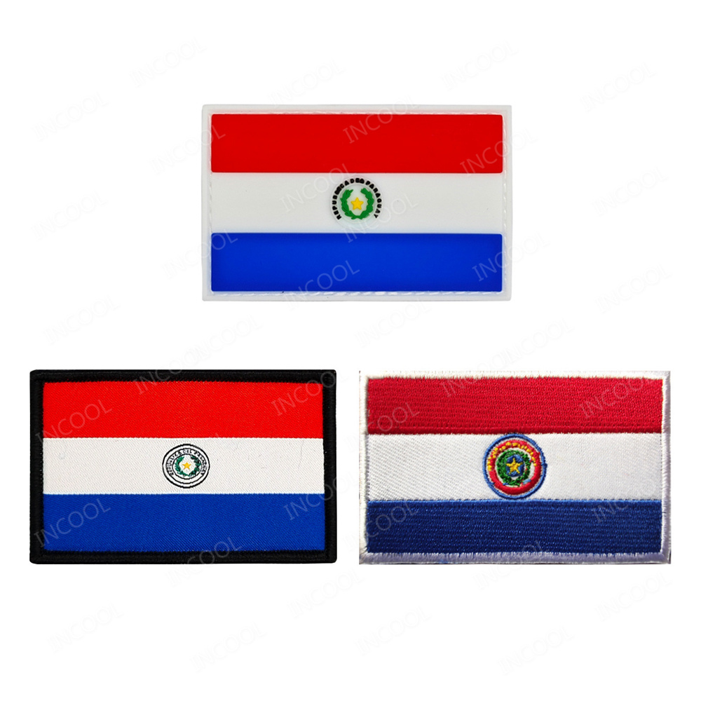 Paraguay Flag Embroidered Patc - огляд і ціна Velcro Sew On