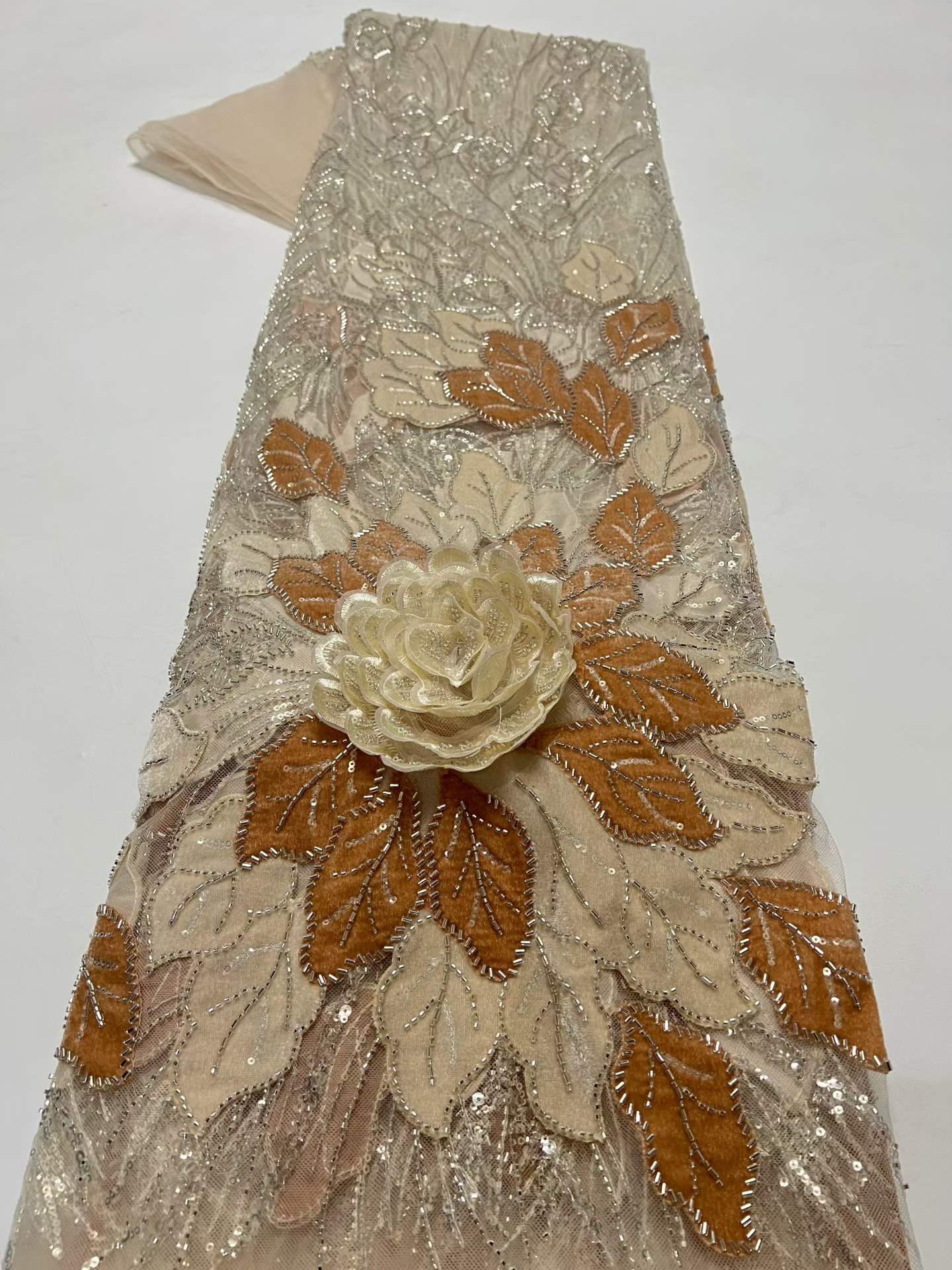 Luxury African Velvet Beaded S - огляд і ціна Sewing Velvet Fabric