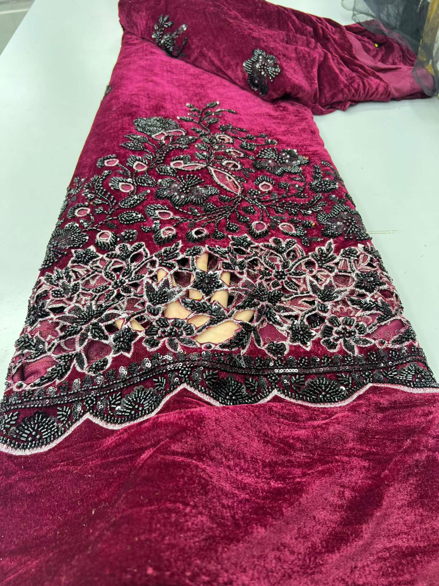 2026 African Nigerian Velvet L - огляд і ціна Sewing Velvet Fabric