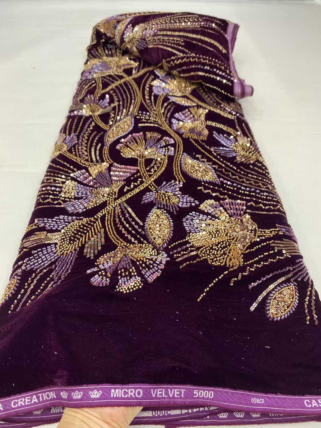 2026 New Arrival African velve - огляд і ціна Sewing Velvet Fabric