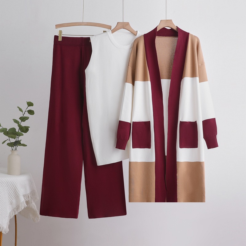 Women Knit Three Piece Pant Se - огляд і ціна Sewing Vest