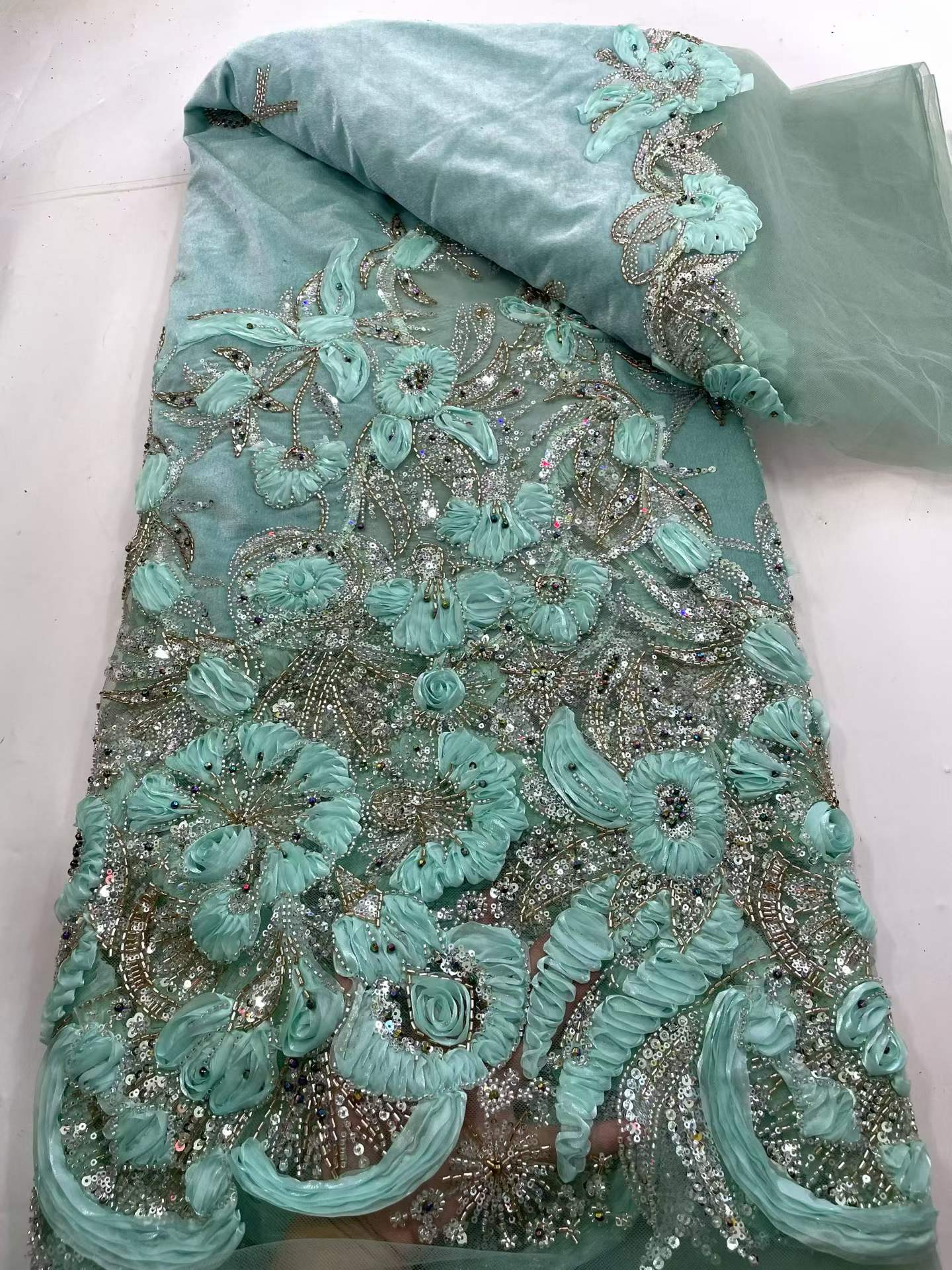 African Sequins Velvet Lace Fa - огляд і ціна Sewing Velvet Fabric