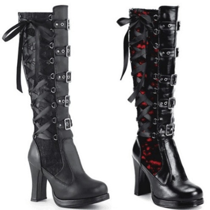 Punk Gothic Style Women's Knee - огляд і ціна Sewing Cotton