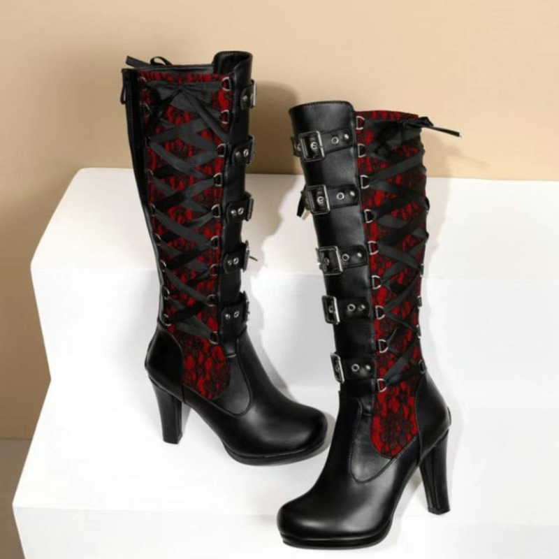Punk Gothic Style Women's Knee - огляд і ціна Sewing Cotton