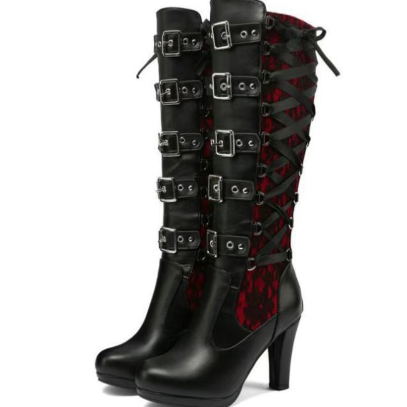 Punk Gothic Style Women's Knee - огляд і ціна Sewing Cotton