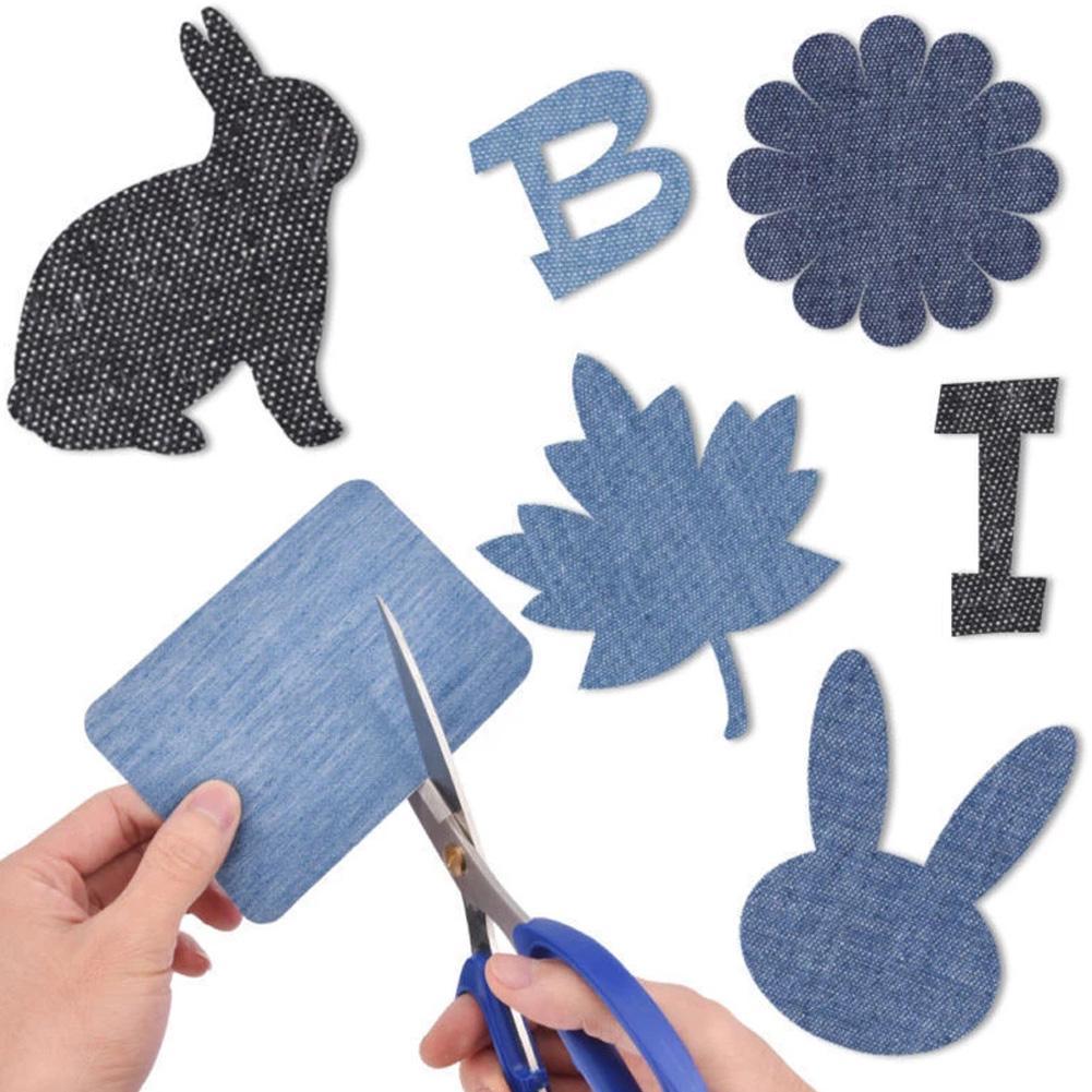 20Pcs Denim Cut Piece Iron On  - огляд і ціна Velcro Sew On