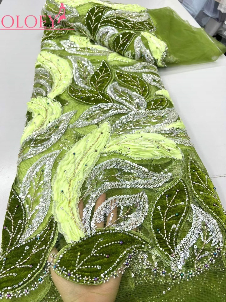 OLOEY Luxury African Sequins B - огляд і ціна Sewing Velvet Fabric