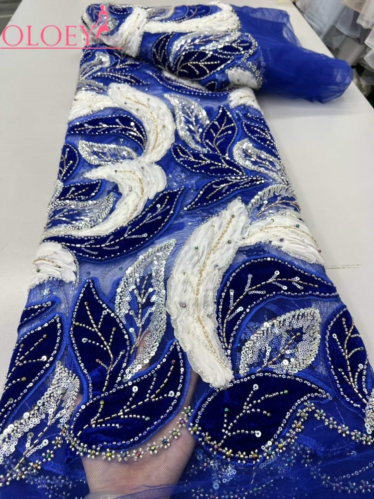 OLOEY Luxury African Sequins B - огляд і ціна Sewing Velvet Fabric