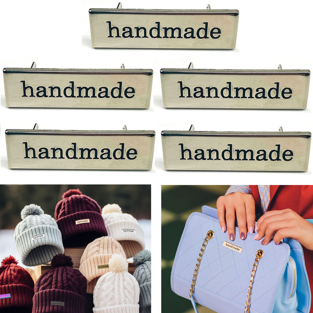 5Pcs Metal Handmade Tag Labels - огляд і ціна Sewing Label